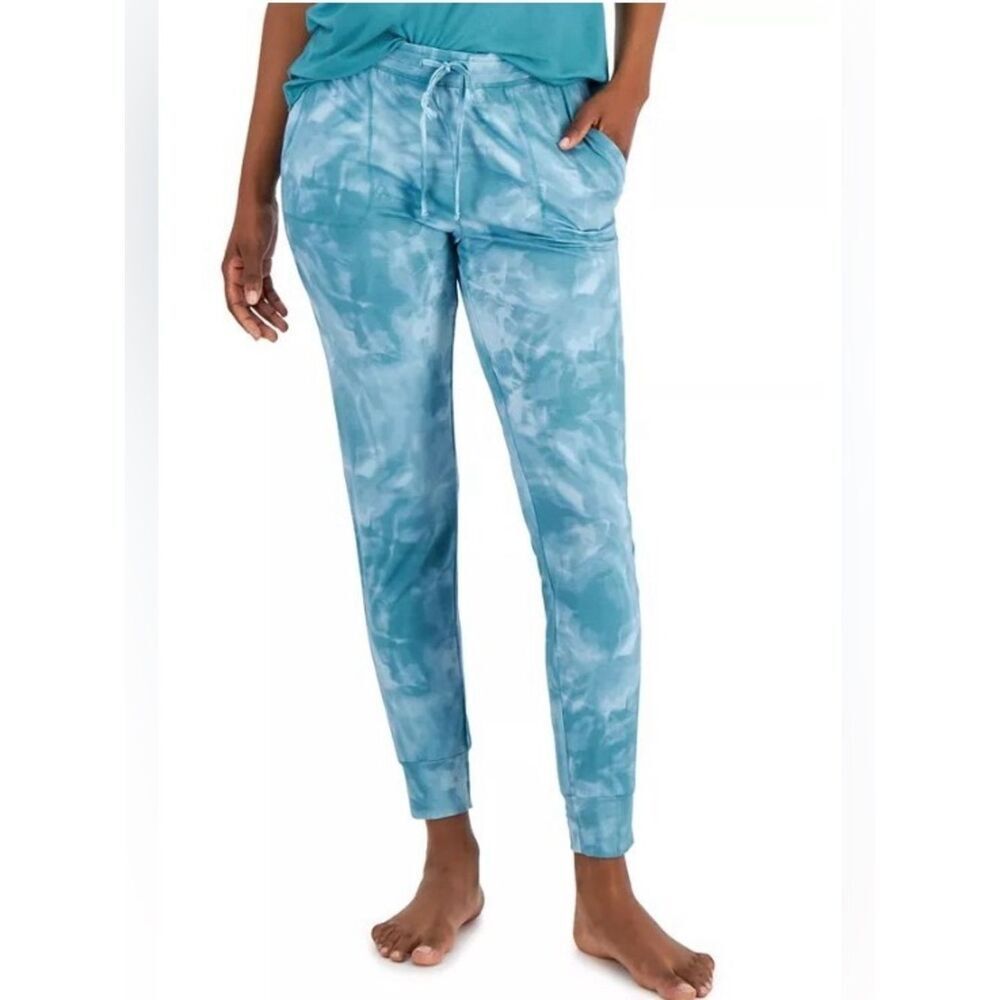 Alfani Intimates Essentials Pajama Tie-Dye Jogger Pants